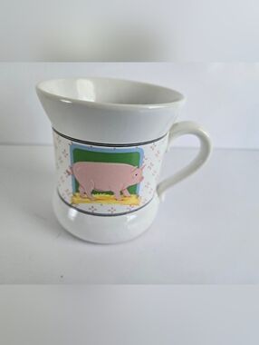 Vandor Country Collection Pelzman Designs Farm Pig Coffee Mug Cup Vtg